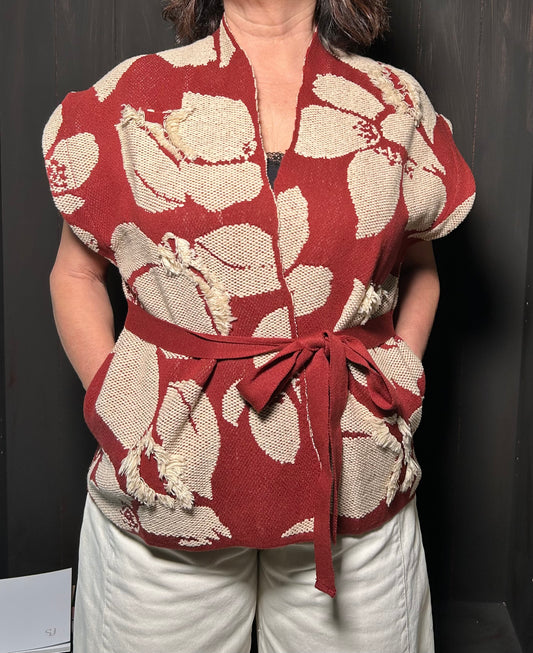 Floor gilet in maglia